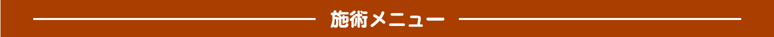 施術メニュー